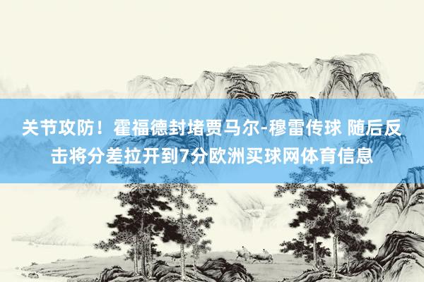 关节攻防！霍福德封堵贾马尔-穆雷传球 随后反击将分差拉开到7分欧洲买球网体育信息